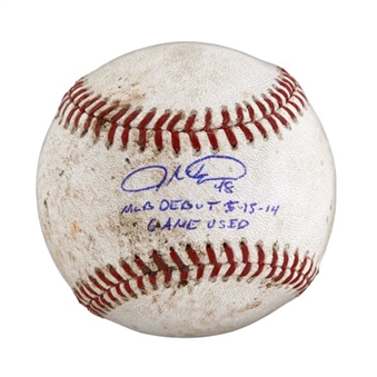 2014 Game Used and Signed Baseball from Jacob deGrom’s Major League Debut – Rookie of the Year Season (MLB Authenticated)